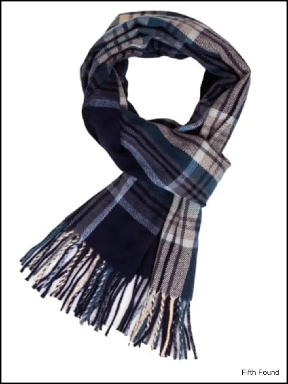 Womens Winter Warm Plaid Scarf Soft Tassel Long Shawl Polyester